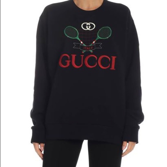 Gucci Tennis Embroidered Sweatshirt size xs